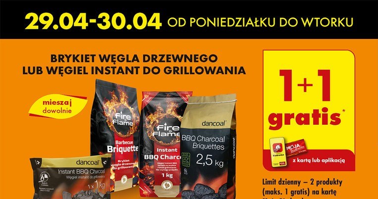 Węgiel i grill za darmo w BIedornce! /Biedronka /INTERIA.PL