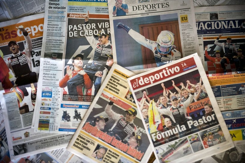 Wenezuelska prasa w entuzastycznym tonie donosiła o sukcesie Maldonado /AFP