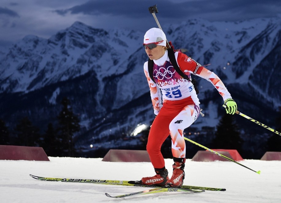Weronika Nowakowska-Ziemniak na trasie /Hendrik Schmidt /PAP/EPA