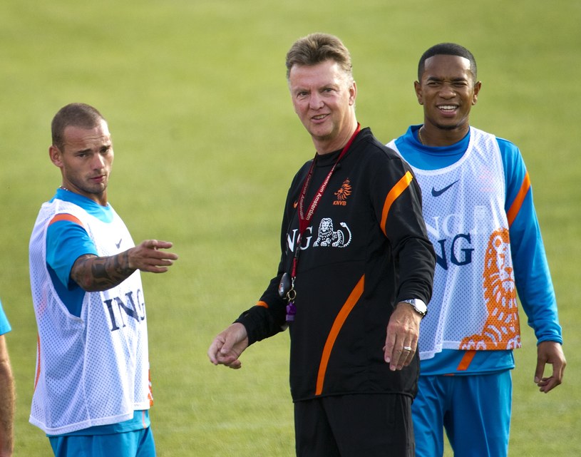 Wesley Sneijder (pierwszy z lewej) /AFP