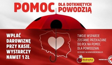 Wesprzyj powodzian w trakcie zakupów w Biedronce