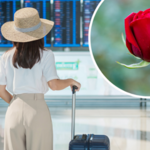 Weszła na lotnisko z różą w ręku. Dostała prawie 5 tys. zł grzywny