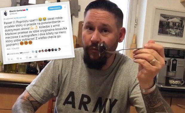 Weteran wojny w Iraku je kaszankę - Marcin Gortat pomaga Hospicjum dla Dzieci!