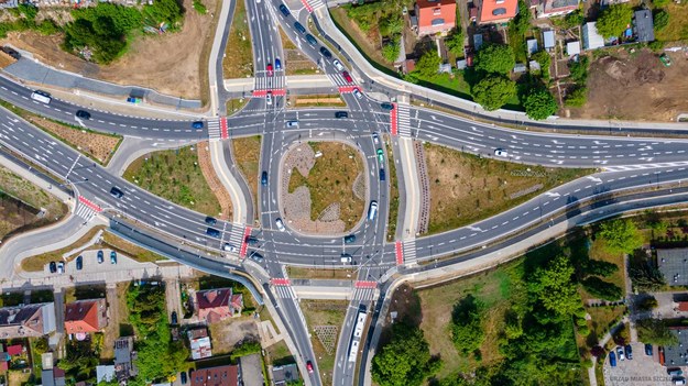 Węzeł Granitowa – znika tymczasowe rondo /Urząd Miasta w Szczecinie /Materiały prasowe