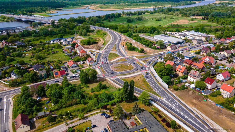 Węzeł Granitowa – znika tymczasowe rondo /foto. Urząd Miasta w Szczecinie /Materiały prasowe