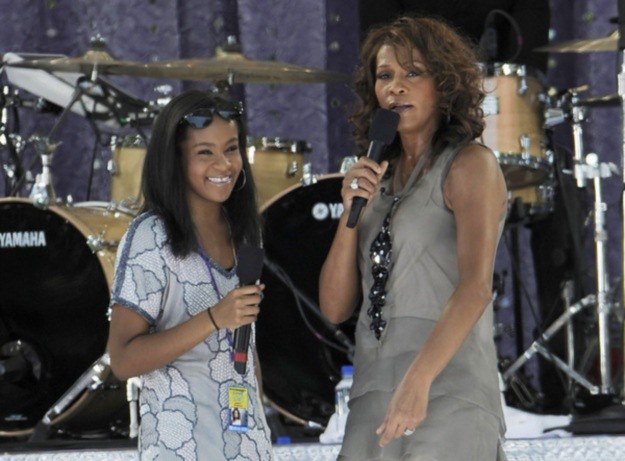 Whitney Houston z córką Bobbi Kristiną (2009 r.) /AFP