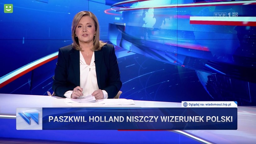 "Wiadomości" nadal atakują film Holland /https://wiadomosci.tvp.pl/72573309/28092023-1930/ /materiał zewnętrzny
