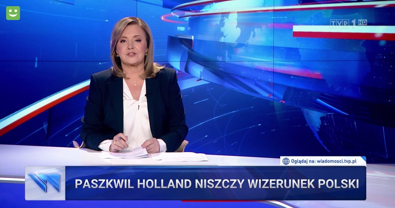 "Wiadomości" nadal atakują film Holland /https://wiadomosci.tvp.pl/72573309/28092023-1930/ /materiał zewnętrzny