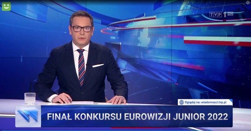 "Wiadomości" TVP opisały występ Laury Bączkiewicz w rekordowym czasie /Screen TVP