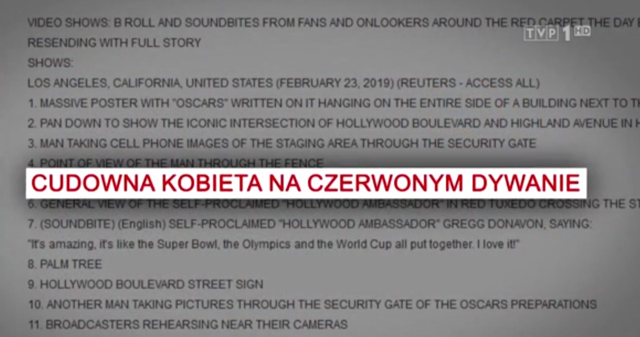 "Wiadomości" TVP powołały się na opis kadrów Reutersa /