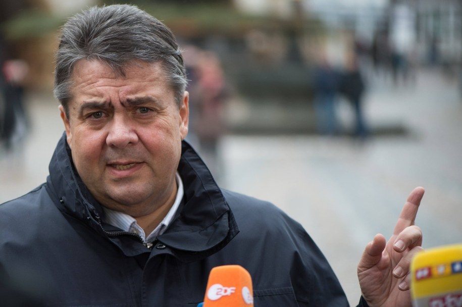 Wicekanclerz Niemiec Sigmar Gabriel /PAP/DPA/Swen Pförtner    /PAP