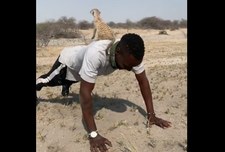 Wicemistrz olimpijski Nijel Amos trenował z... surykatką 