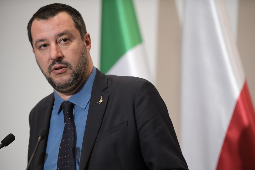 Wicepremier i minister spraw wewnętrznych Włoch Matteo Salvini / 	Marcin Obara  /PAP