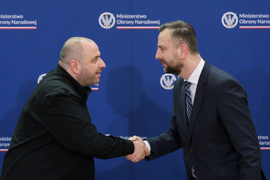 Wicepremier, minister obrony narodowej Władysław Kosiniak-Kamysz oraz minister obrony Ukrainy Rustem Umierow. /Paweł Supernak /PAP