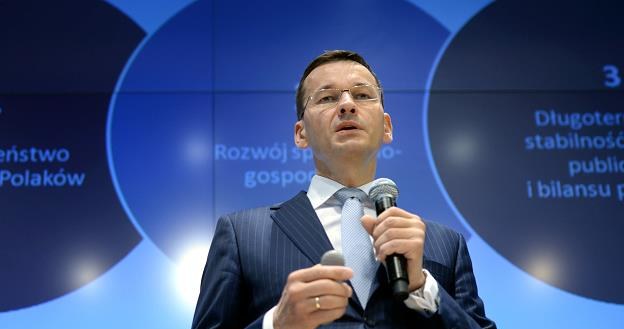 Wicepremier, minister rozwoju Mateusz Morawiecki, dzisiaj w czasie konferencji an GPW /PAP