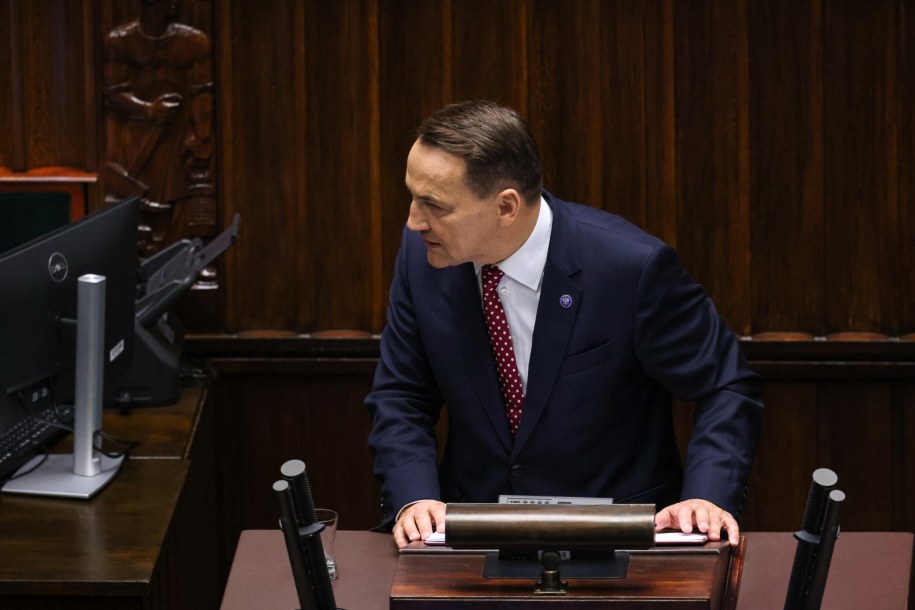 Wicepremier, minister spraw zagranicznych Radosław Sikorski przedstawia expose ws. priorytetów polskiej polityki zagranicznej w Sejmie / Albert Zawada /PAP