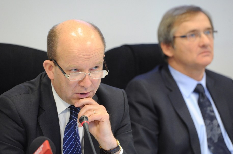 Wiceprezesi Naczelnej Izby Lekarskiej Maciej Hamankiewicz i Konstanty Radziwiłł /Grzegorz Jakubowski /PAP