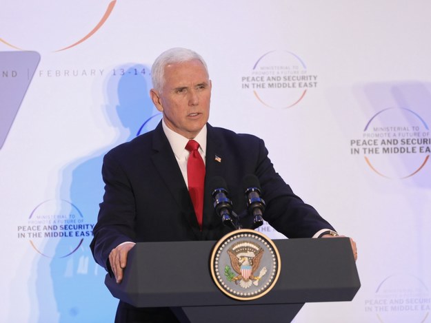 Wiceprezydent USA Mike Pence /Paweł Supernak /PAP