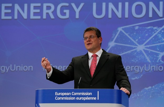 Wiceprzewodniczący Komisji Europejskiej Marosz Szefczovicz /JULIEN WARNAND /PAP/EPA
