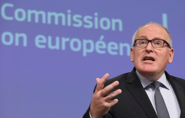 Wiceszef KE Frans Timmermans /OLIVIER HOSLET /PAP/EPA