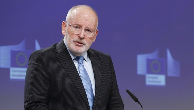 Wiceszef KE Frans Timmermans /OLIVIER HOSLET /PAP/EPA