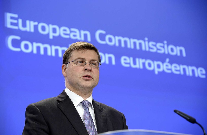 Wiceszef Komisji Europejskiej ds. euro Valdis Dombrovskis /THIERRY CHARLIER /AFP
