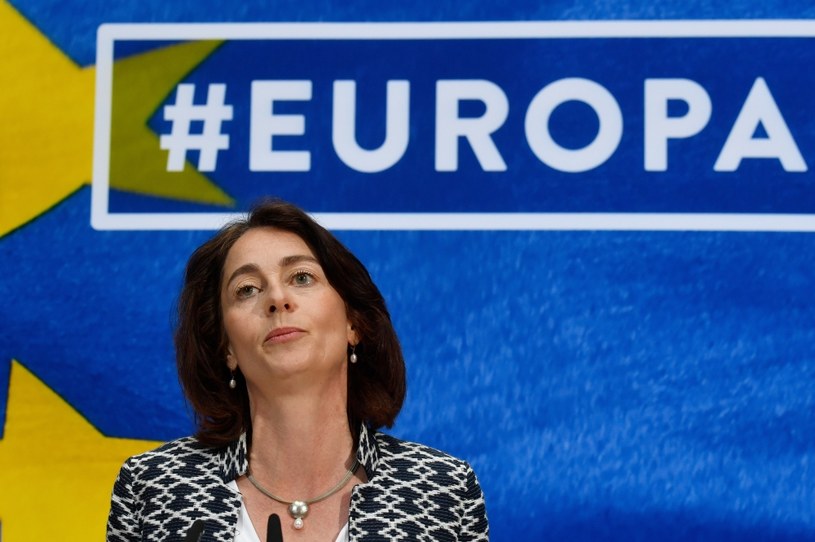 Wiceszefowa Parlamentu Europejskiego Katarina Barley /JOHN MACDOUGALL /AFP