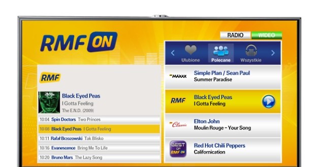 Widget RMFon.pl to specjalna dedykowana aplikacja służąca do odbioru programów stacji RMFon.pl poprzez Samsung Smart TV /materiały prasowe