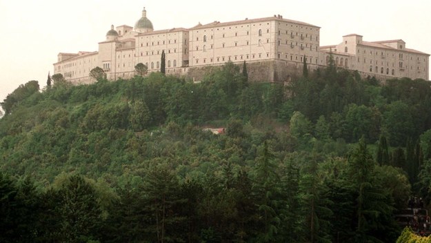 Widok na klasztor na Monte Casino /Piotr Teodor Walczak  /PAP