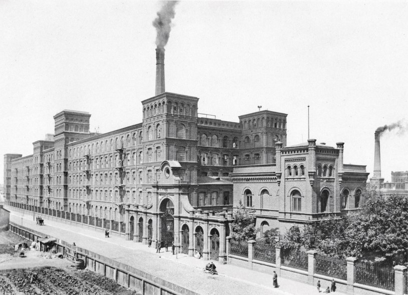 Widok na kompleks fabryczny Izraela K. Poznańskiego znajdujący się przy ulicy Ogrodowej /Bronisław Wilkoszewski - Muzeum Miasta Łodzi /Wikimedia