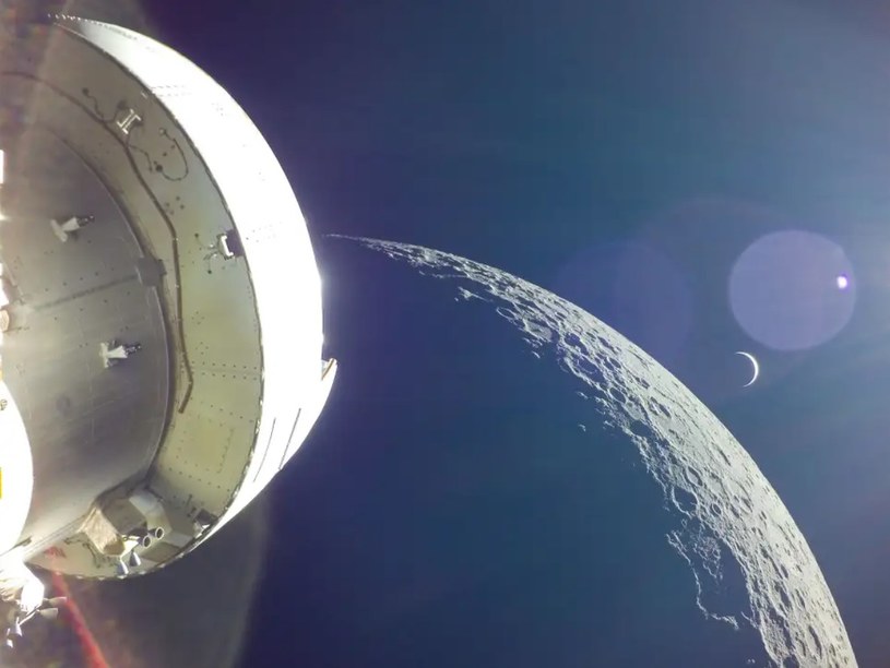 Widok na Księżyc. /źródło: NASA /NASA