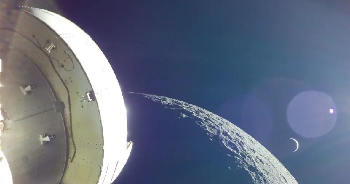 Widok na Księżyc. /źródło: NASA /NASA