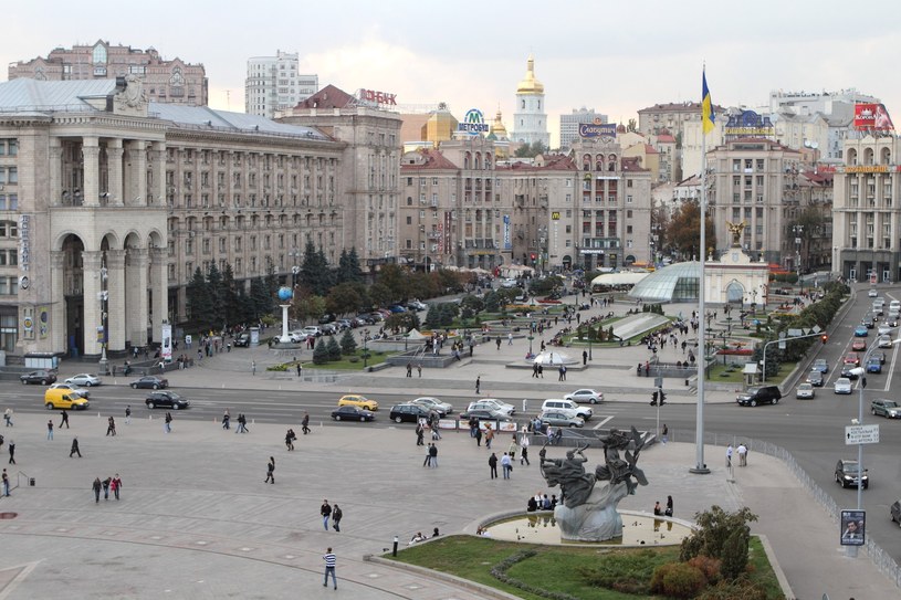 Widok na Majdan w Kijowie /Jan Kucharzyk /East News
