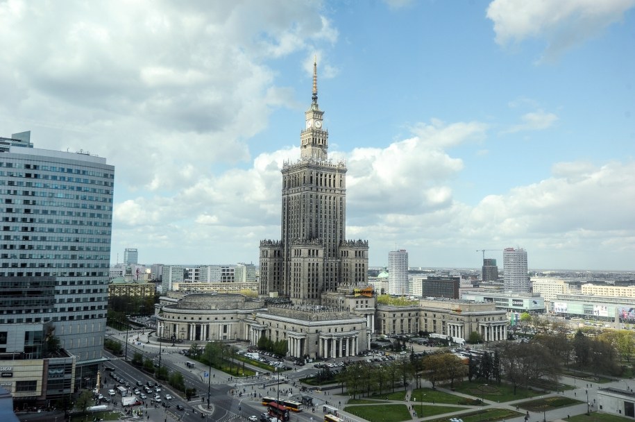 Widok na Pałac Kultury i Nauki /Marcin Obara /PAP
