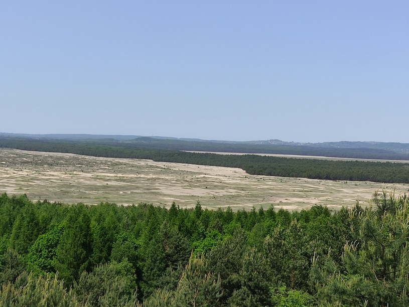 Widok na Pustynię Błędowską z punktu widokowego Czubatka /Katarzyna Adamczak /archiwum prywatne