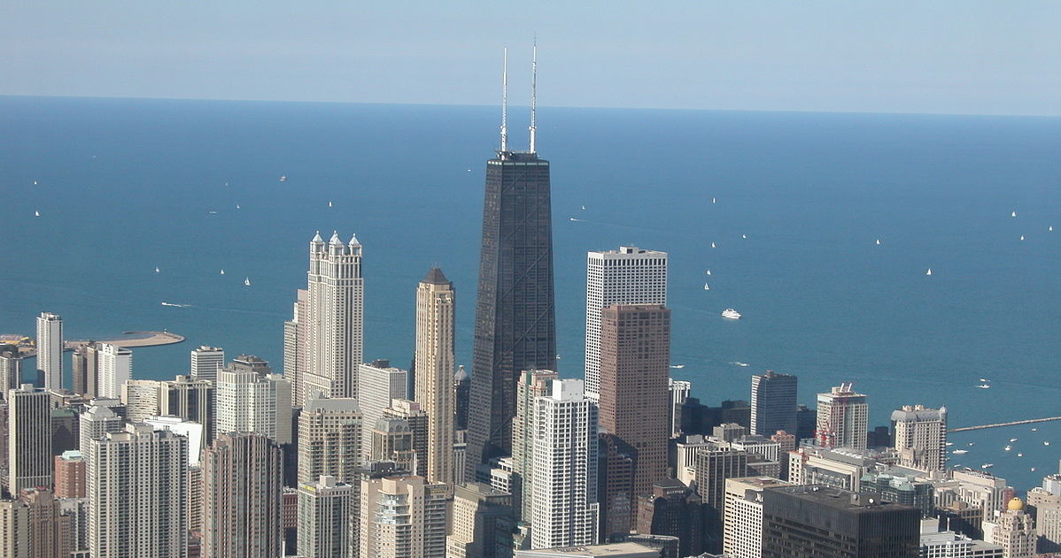 Widok na wieżowce w Chicago /Wikipedia