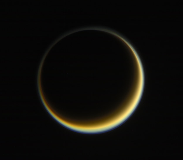 Widok Tytana sfotografowany przez sondę Cassini w kwietniu bieżącego roku /NASA/JPL-Caltech/Space Science Institute /Materiały prasowe