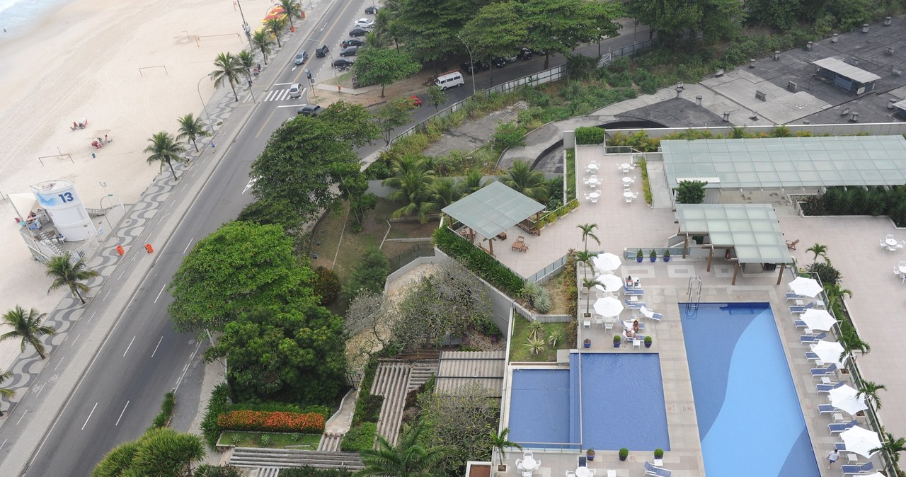 Widok z lotu ptaka na hotel Anglików w Rio de Janeiro /AFP