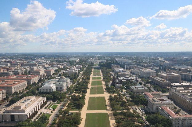 Widok z Monumentu Waszyngtona /Paweł Żuchowski /RMF FM