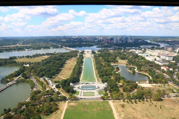 Widok z Monumentu Waszyngtona /Paweł Żuchowski /RMF FM