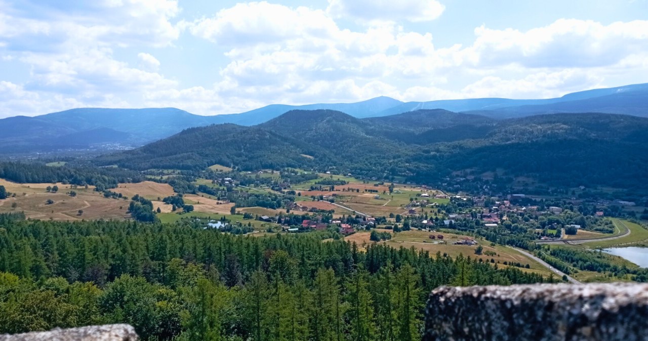 Widok z wieży zamku księcia Henryka /Gorofil /CC BY-SA 4.0