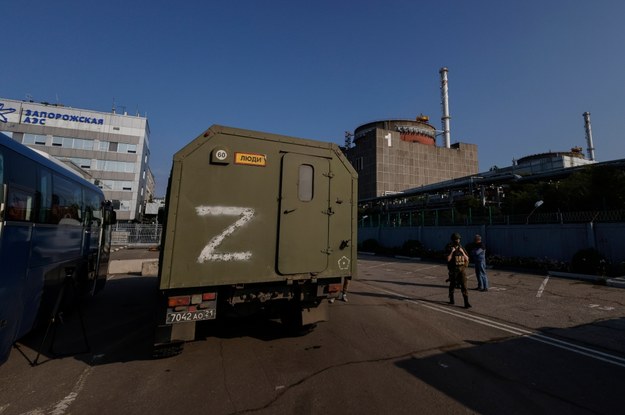 Widok Zaporoskiej Elektrowni Atomowej w Enerhodarze /Sergei Ilnitsky /PAP/EPA