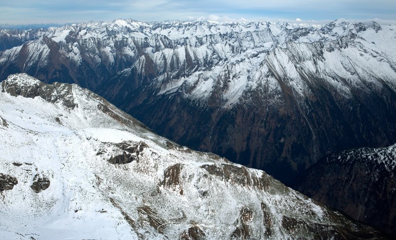 Widok ze szczytu lodowca Hintertux /AFP