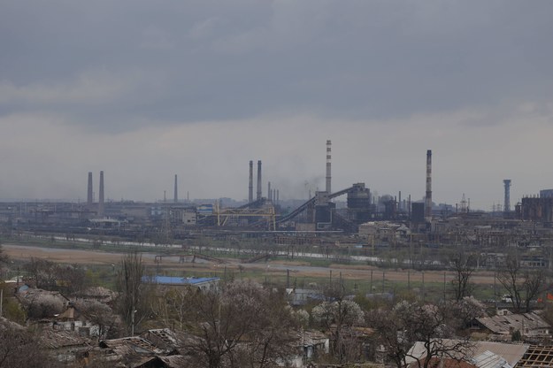 Widok zniszczeń w obleganym przez Rosjan  mieście portowym Mariupol /AA/ABACA /PAP/EPA