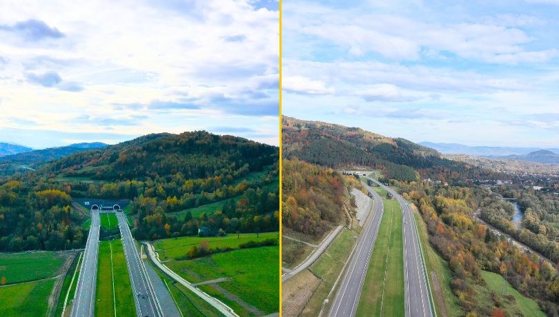 Widoki na S1 zapierają dech w piersiach /Jacek Skóra /RMF FM