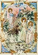 Widzenie proroka Ezechiela, miniatura w Kazaniach Grzegorza z Nazjanzu, 867-886 /Encyklopedia Internautica