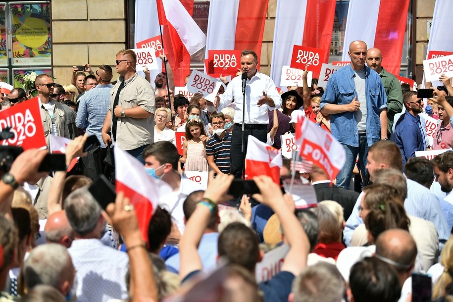 Wiec Andrzeja Dudy we Wrocławiu / 	Maciej Kulczyński    /PAP