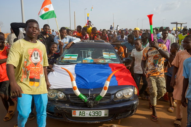 Wiec poparcia dla junty wojskowej w Niamey, stolicy Nigru /ISSIFOU DJIBO /PAP/EPA
