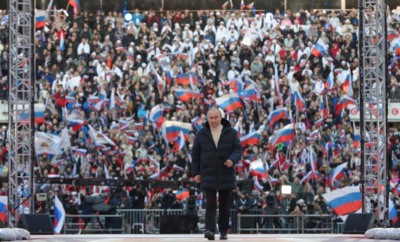 Wiec Putina w Moskwie /AFP