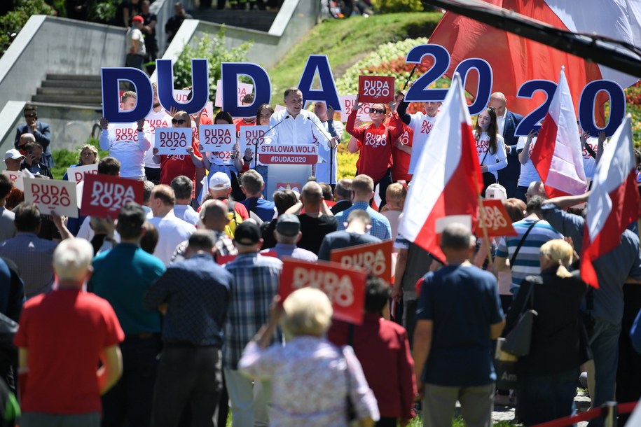 Wiec wyborczy Andrzeja Dudy w Stalowej Woli /Darek Delmanowicz /PAP
